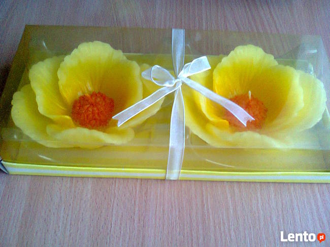 Sprzedam NOWE świece ozdobne kwiat