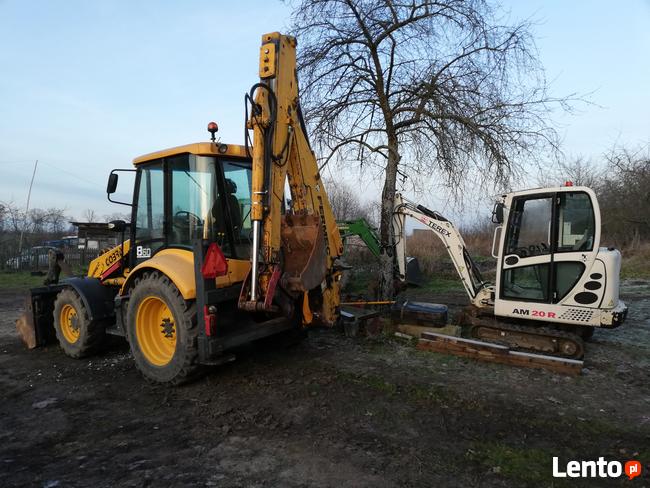 Usługi minikoparka Pasłęk Tel 514863650 prace ziemne wynajem