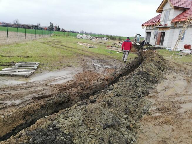 Usługi minikoparka Pasłęk Tel 514863650 prace ziemne wynajem