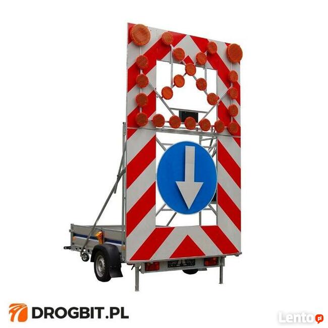 Przyczepa z tablicą U-26a (autostradową / ekspresówki