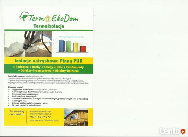 Badanie kamerą termowizyjną wycieków, mostków, ociepleń