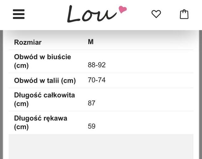 Nieużywana sukienka, Valentine Polskiej firmy Lou. Rozm S/M