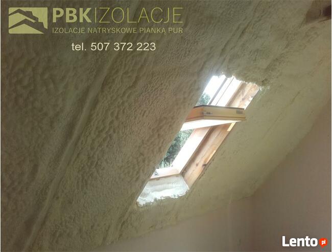 Ocieplenie poddasza, izolacja budynków, obiektów pianą PUR