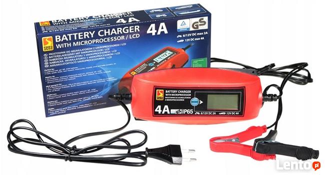 PROSTOWNIK DO AKUMULATORÓW 6V i 12V LCD Sena max.120Ah