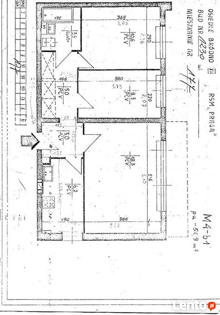Do wynajęcia jeden pokój (18,3 m2) w mieszkaniu 55 m2 Bródno