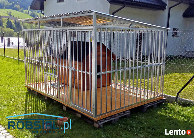 SOLIDNY I TANI kojec dla psa 3x2 REX konstrukcja ocynkowana