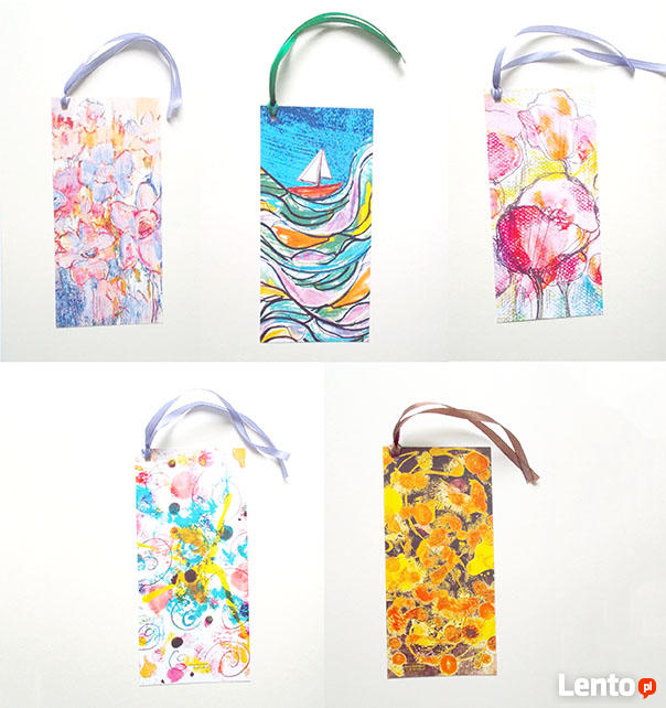 ładne zakładki, upominiki dla gości, prezenciki dla gości