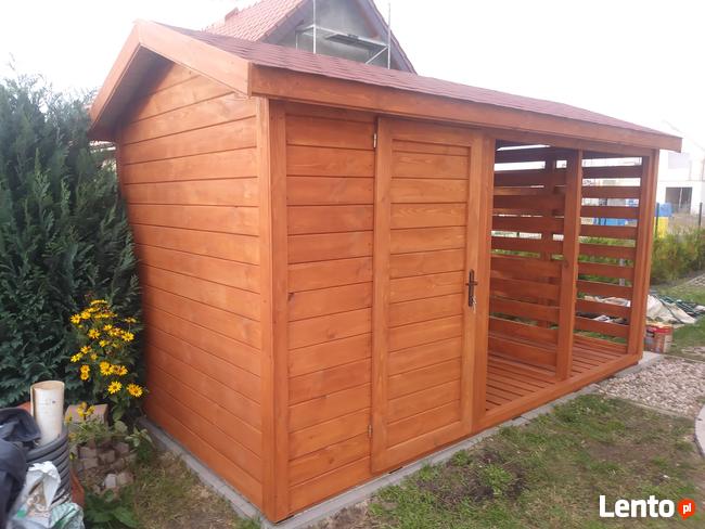 Drewutnia + schowek 2 na 4 m