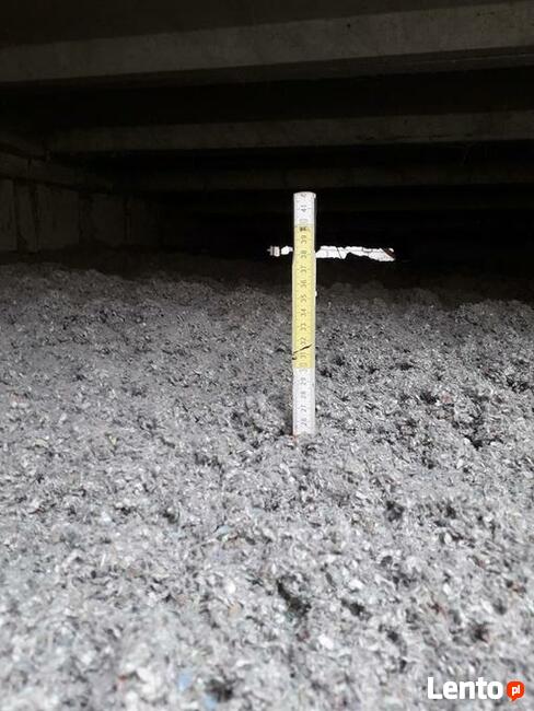 Ocieplenie poddasza celulozą oraz pianą PUR. Ełk - Suwałki