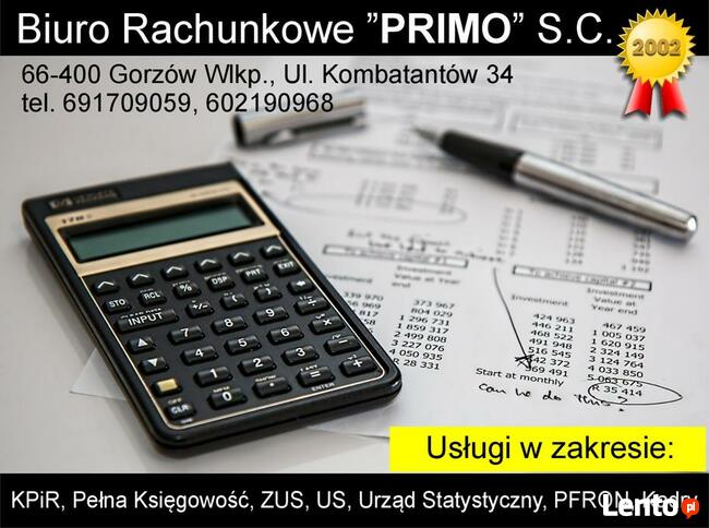 Biuro Rachunkowe ”PRIMO” S.C. | Gorzów Wielkopolski