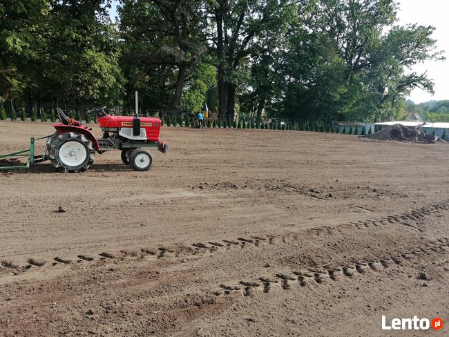 Usługi mini traktorkiem z glebogryzarka, Zakładanie ogrodów