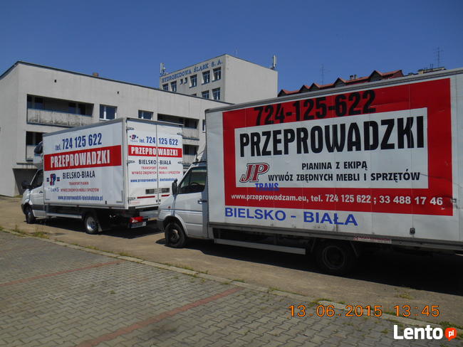 Transport pianin JP TRANS Bielsko.