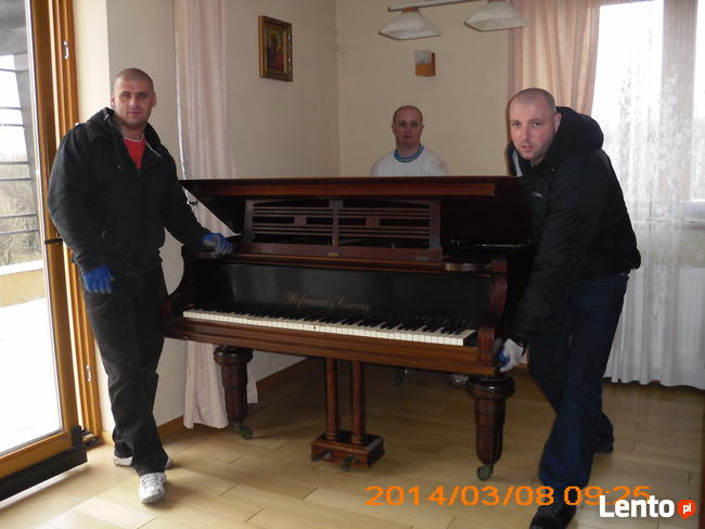 Transport pianin JP TRANS Bielsko.