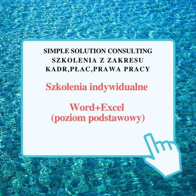 Szkolenia indywidualne Word+Excel (poziom podstawowy)
