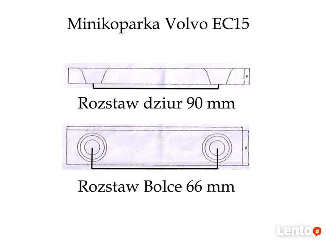 Łyżka 25 cm do koparki minikoparki Volvo EC15 1 2 ton Kraków