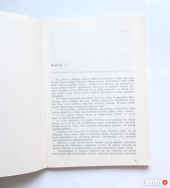 Cooper książka o Indianach, Jezioro śmierci Młody orzeł