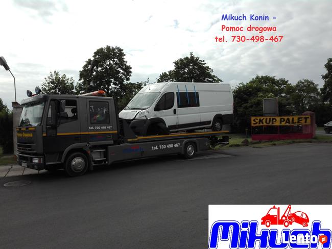 Pomoc drogowa, laweta Konin Mikuch tel. 730498467