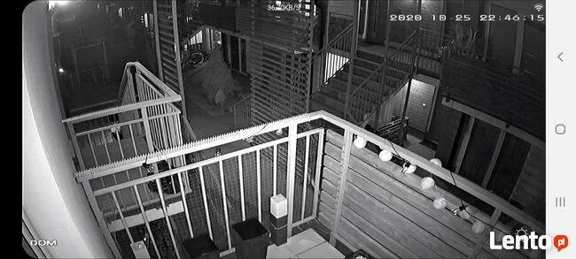 Mini dome malutka kamera zewnętrzna 3Mpx obrotowa ALARM