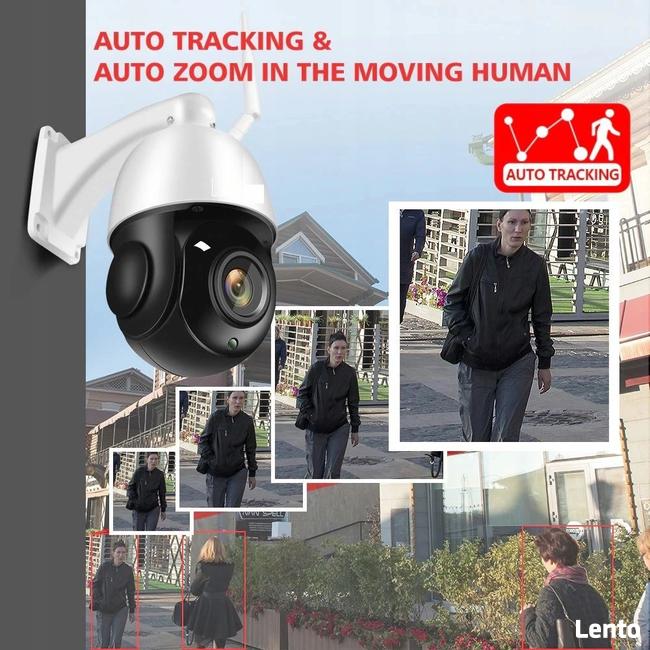 Kamera 5Mpx obrotowa PTZ na kartę SIM 4G śledzenie ruchu