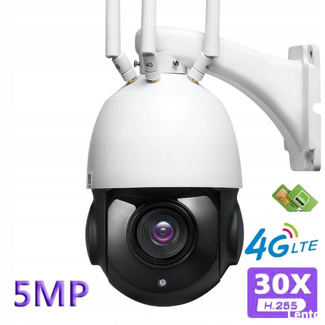 Kamera 5Mpx obrotowa PTZ na kartę SIM 4G śledzenie ruchu