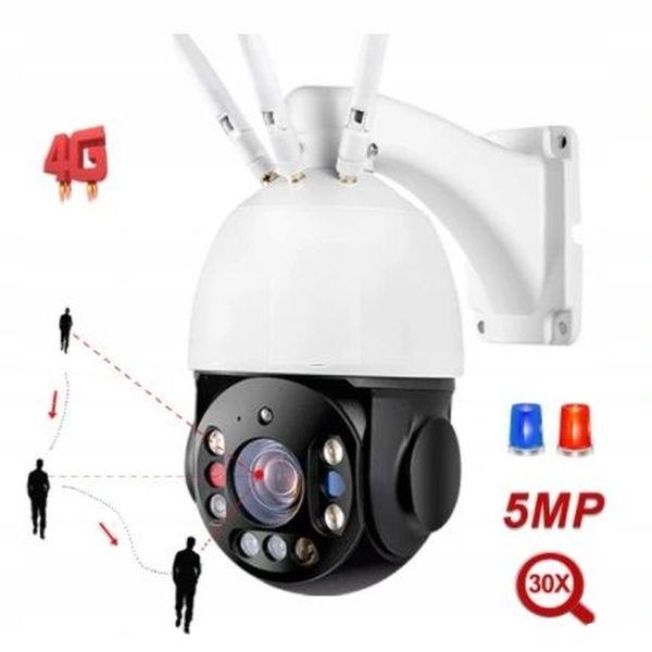 Kamera 5Mpx obrotowa PTZ na kartę SIM 4G śledzenie ruchu