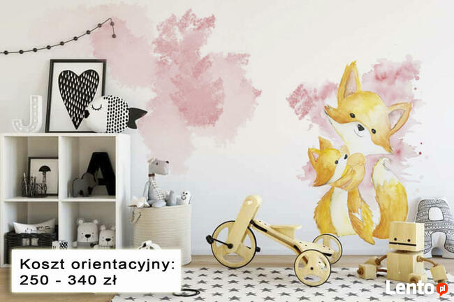 Ręcznie malowane dekoracje na ścianę, dekorowanie pokoju