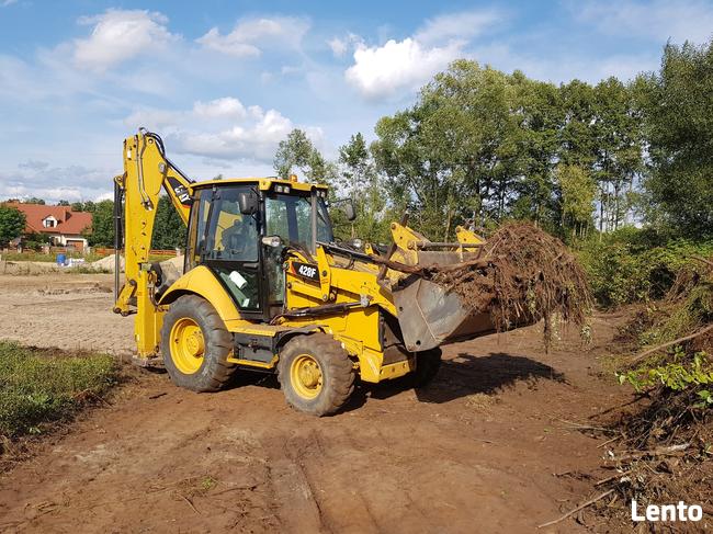 Koparko ładowarka koparka wykopy budowa dróg wyburzenia