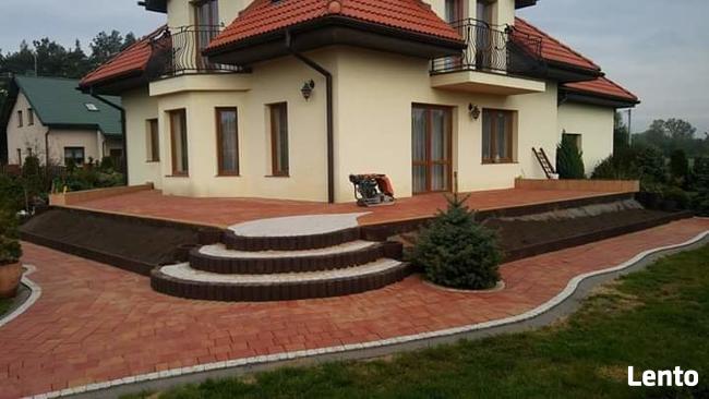 Schody tarasy z kostki brukowej. Układanie kostki brukowej