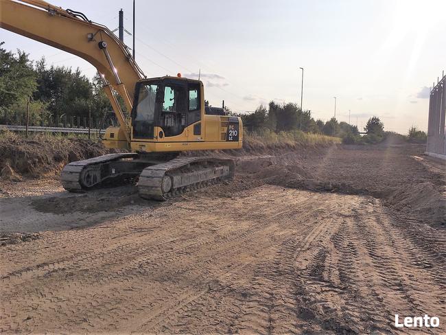 Koparko ładowarka koparka wykopy budowa dróg wyburzenia