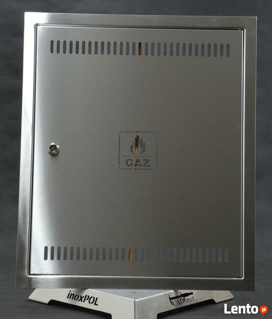 Drzwiczki rewizyjne gazowe 450x600 INOX