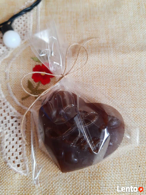 Mydełko serce czekoladowe love handmade