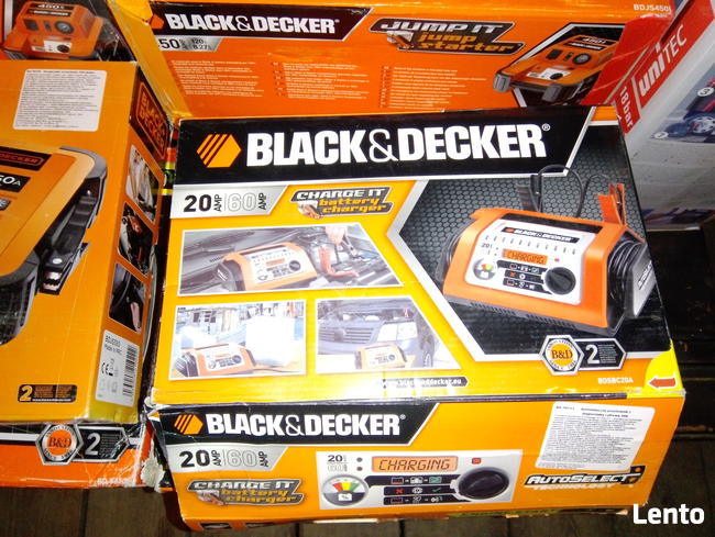 Prostownik do ładowania akumulatorów firmy Black Decker nowy