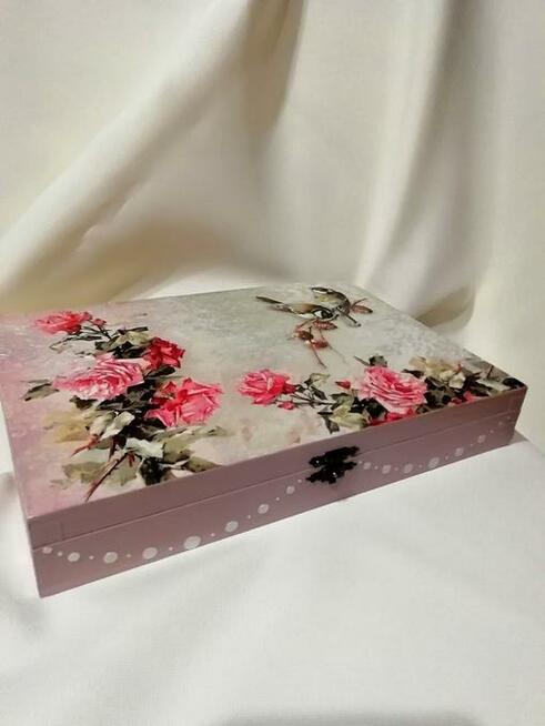 Pudełka drewniane ręcznie zdobione