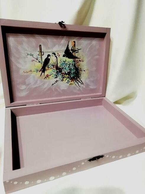 Pudełka drewniane ręcznie zdobione