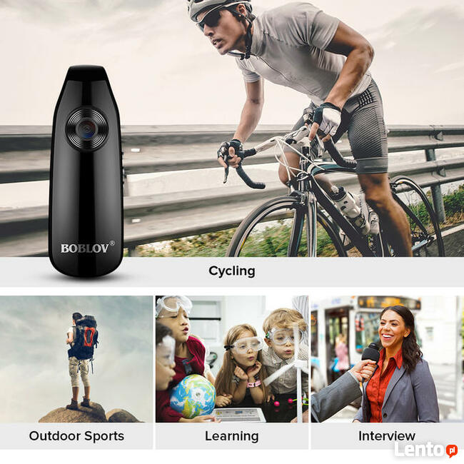 PROFESJONALNA Kamera nasobna POLICYJNA monitoring osobisty