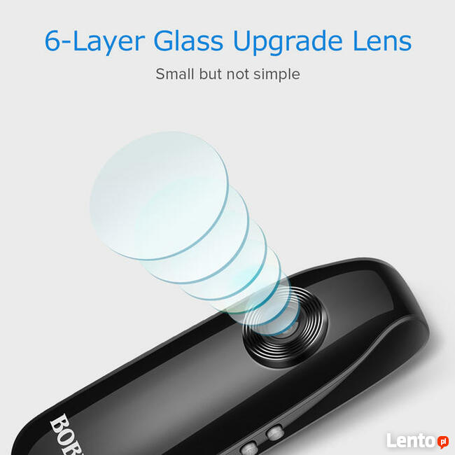 PROFESJONALNA Kamera nasobna POLICYJNA monitoring osobisty