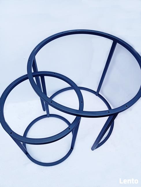 Komplet Okrągłych Stelaży pod Stolik kawowy 2 in 1.