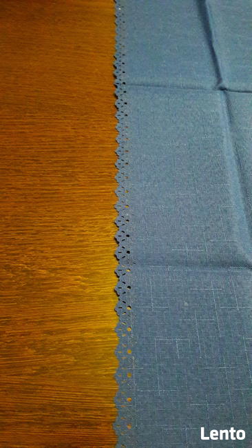 Granatowy obrus plamoodporny 125/160 bieżnik 75/150