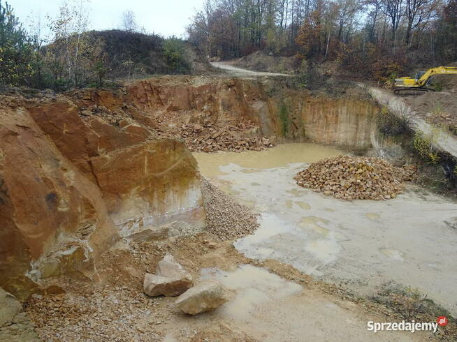 Kopalnia kamienia piaskowca łamanego drogowego na nasypy