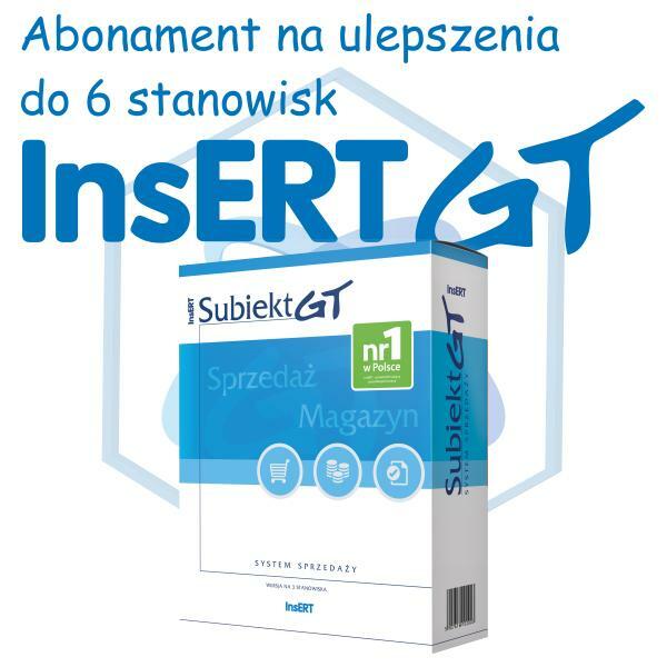 Abonament na ulepszenia InsERT Subiekt GT - 6 st.