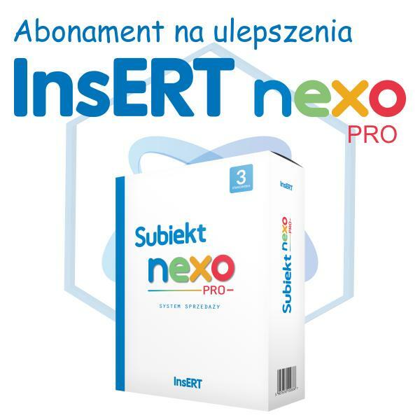 Abonament na ulepszenia InsERT Subiekt nexo PRO 3st