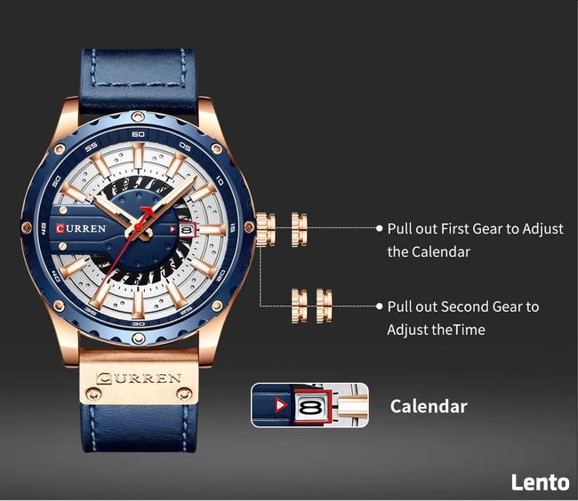 NOWY ! Zegarek męski CURREN MODEL 8374 + pudełko