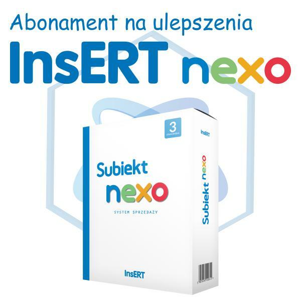 Abonament na ulepszenia InsERT Subiekt nexo 3 st