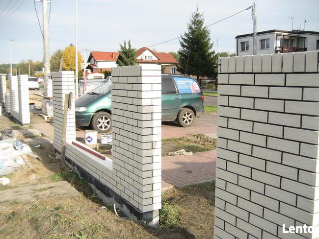 murowanie ogrodzeń i elewacji z klinkieru cegły pełnej