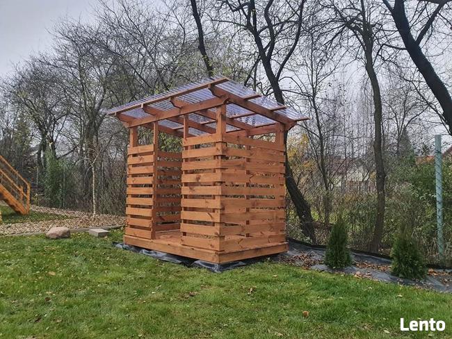 drewutnia, składzik na drewno drewno kominkowe