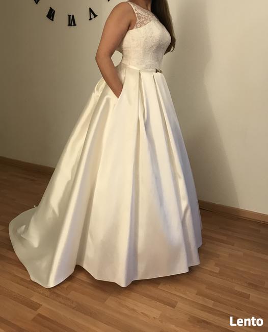 sprzedam suknię ślubną ecri w stylu princessy