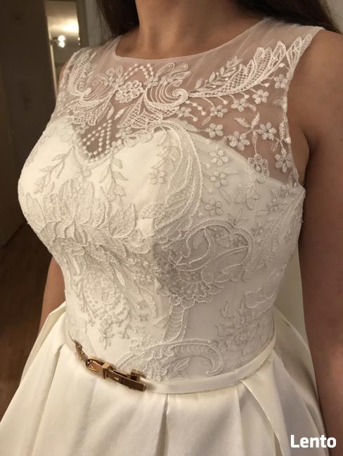 sprzedam suknię ślubną ecri w stylu princessy