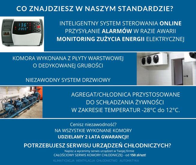 KOMORY CHŁODNICZE CHŁODNIE TORUŃ BYDGOSZCZ INOWROCŁAW