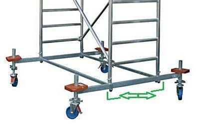 Rusztowanie aluminiowe jezdne Krause Stabilo 10. 0,7x2m wys.