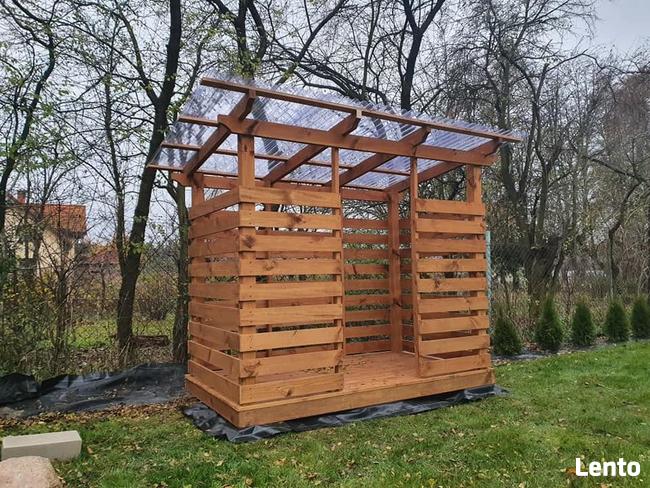 drewutnia, składzik na drewno drewno kominkowe